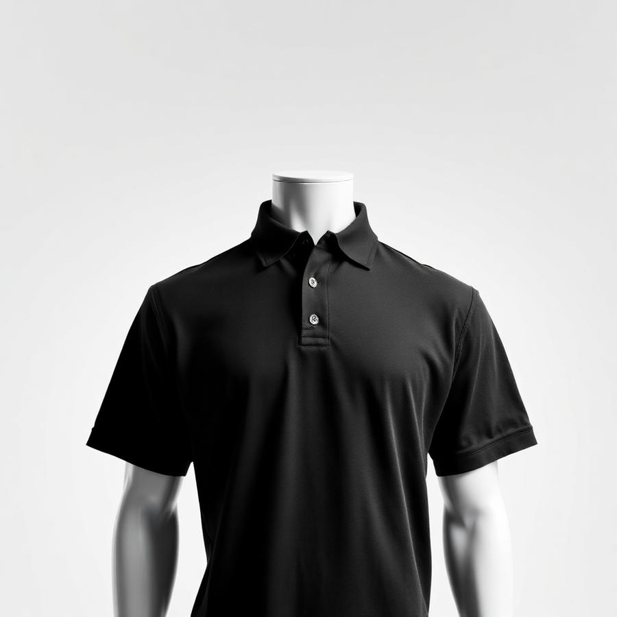 Piqué Polo blank mockup